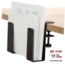 Adjustable Desk Side Laptop Mount, No Drill Clamp on Laptop Holder, Metal picture