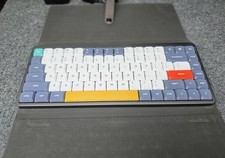 Nuphy Air75 Mechanical Keyboard Wireless, Bluetooth w/yellow Leather Case picture