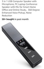 3 in 1 USB Computer Speaker with Microphone, PC Laptop Conference Speaker with  picture