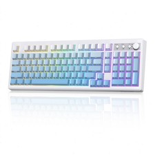 FREEWOLF K100 99 Keys Gaming Creamy Silent Wireless Membrane Keyboard RGB picture