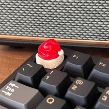 1PC Christmas Red Hat Keycap Resin Cap fit Mechanical Keyboard  picture