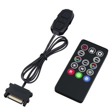 PC ARGB Controller Kit with RF Remote for Computer Case Fans picture