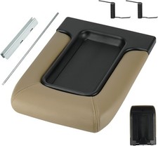 Youxmoto Center Console Lid Armrest Cover Fit for Chevy Silverado 1500 Beige  picture