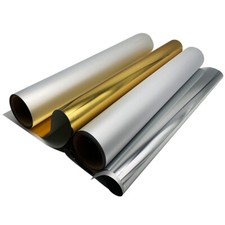 CALCA 13in x 65.6ft DTF Gold/Silver Foil Film Roll,Cold Peel picture