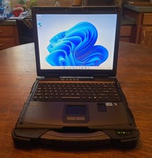 Green Getac Rugged Toughbook Laptop Win 11  i5 2.6ghz 8gb 250gb Battery Touch picture