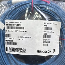Ericsson TSR3913072/20M BB CSR 20Meter Blue Fiber Patch Cable 2G657 LC-LC Duplex picture
