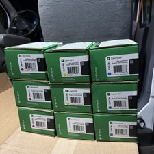 New Lexmark 74C10M0(3), 74C10Y0(3), 74C10C0(3) Program Toner Cartridges (9 Pcs) picture