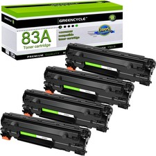 4PK Compatible Toner Cartridge Replacement for HP 83A CF283A M125a M127fw M125nw picture