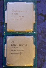 This is a lot of 2 Intel core i3-7100 CPU's picture