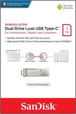 SanDisk 1TB Ultra Dual Drive Luxe USB Type-C Flash Drive SDDDC4-1T00-G46 picture