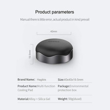 Laptop Cooling Pad,  Ergonomic Laptop Stand Small Invisible Cooler Ball Porta... picture