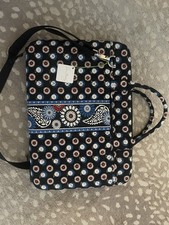  Vera Bradley Night Owl Padded Cotton Laptop Portfolio Case Bag Owl Floral 15