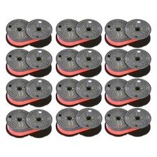Monroe Calculator P65M Universal Black / Red Ribbon Spools (Pack of 12) picture