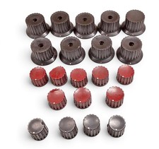 Tektronix Oscilloscope Knob Lot (21 Pcs) - Fits 535A 545A 545 - Set Screws picture