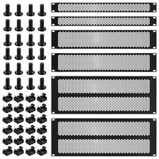 Moxweyeni 6 Pcs 1U 2U 4U Server Rack Blank Panel Spacers Metal Spacer Plate Lot picture