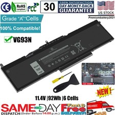 ✅92WH New Dell VG93N Battery Precision 15 3520 3530 Latitude 15 5580 5590 5591 picture