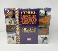 Vintage 1994 Corel Stock Photo Library - 200 CD-ROMs - Royalty Free - NOS picture