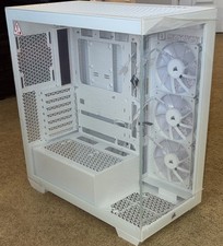 Corsair 3500 Series ATX Mid Tower White Tempered Glass Side Panel Case picture