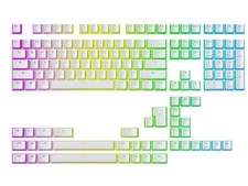 White Pudding v2 PBT Keycaps 145 Key Double Shot Translucent OEM ANSI ISO picture