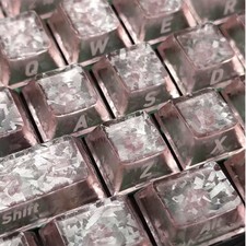 119 Key Carbon Fiber Texture Keycaps Profile PC Keycaps Side Print Keycaps picture
