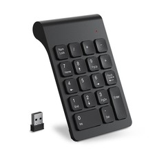 Wireless Number Pad 18 Keys Mini USB Portable Black picture