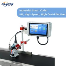 Automatic 12.7mm Online Inkjet Printer Date Lot QR Code Print without conveyor picture