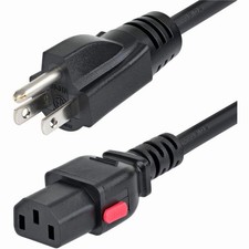 StarTech 15FTLC10APOWERCORD 15ft Power Cord NEMA 5-15P to Locking C13 picture