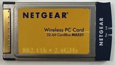 Vintage Netgear MA521 802.11b Wireless PC Card PCMCIA 11 Mbps picture
