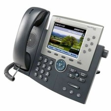 Cisco CP-7965G Color Display Gigabit Unified VOIP phone no power adapter open bx picture