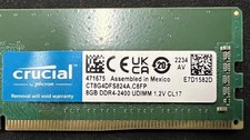 16 GB Crucial (2x 8GB) DDR4-2400 UDIMM Desktop RAM picture