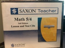 Saxon Teacher 5/4 Grade 4 Lesson & Test CD-roms for Teachers 3rd Edition NEW picture