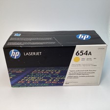 HP 654A Yellow Original LaserJet Toner Cartridge CF332A M651 Exp 08/2024 - New picture