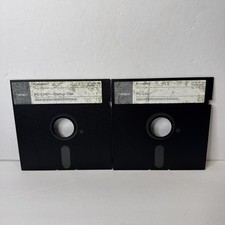 Vintage Tandy PC Link Statup Disks 1 & 2 Cat. No. 25-1255 picture