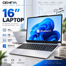 16in Laptop AMD A9-9400 8GB RAM 256GB SSD Radeon R5 Windows 11 Home picture