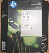 NEW HP 952XL BLACK - 2 PACK  High Yield Ink Cartridges 03/24  picture