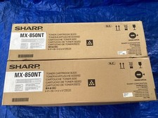 NEW Lot of 2, Genuine Sharp MX-850NT Black Toner Cartridge picture