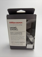 Office Depot Ink Cartridge Lexmark 100XL Black - Unopened picture