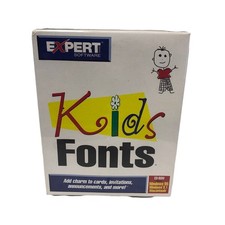 Vintage Expert Kids Fonts Windows 95 & 3.1 New Sealed 1996 picture