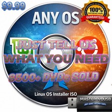 DVD SERVICE – ANY LINUX OR macOS INSTALL DISC – CUSTOM BUILD – $9.99  HD Label picture