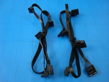 Set of New Thermaltake 6-Pin to x4 Molex 4-Pin Cable & 6-Pin to x4 SATA Cable picture