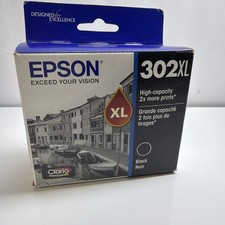 EPSON 302XL BLACK INK CARTRIDGE GENUINE AUTHENTIC EXPIRES 04/2026 picture