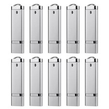 Kootion USB 2.0 8GB 10 Pack USB Flash Drives Memory Stick External Drive Silver picture