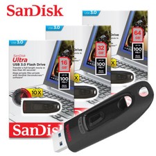 SanDisk Ultra Memory Stick 16G/32G/64GB USB 3.0 Flash Drive 100MB/s-UK picture