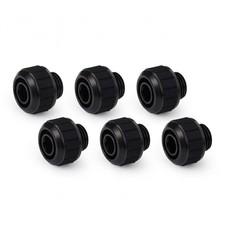 Alphacool Apex Grip SoftTube Fitting, 13/10mm, Black, 6-pack picture