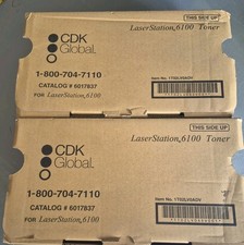 CDK GLOBAL 6017837 2 PACK Laser Station 6100 Toner Cartridge  picture