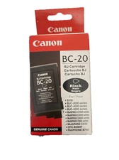 Genuine Canon BC-20 Black BJ Printer Ink Cartridge New picture