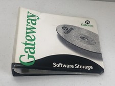 Vintage 1999 Gateway Computers Software CD-ROM Disc Storage 2 Ring Binder picture