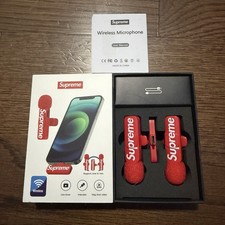 Supreme FW26 Mini Mics Set of 2 Wireless Lavalier Microphones Red picture
