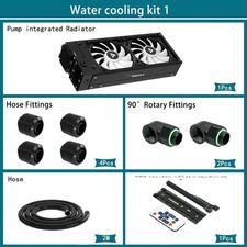 Barrow 240 Radiator Pump Fans Fitting Tube Tester  Water Cooling Kit picture
