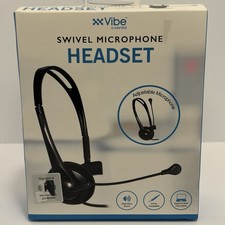 Vibe Swivel Adjustable Microphone Wired Headset 3.5mm For Laptop Office Work picture